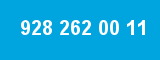 928 262 00 11